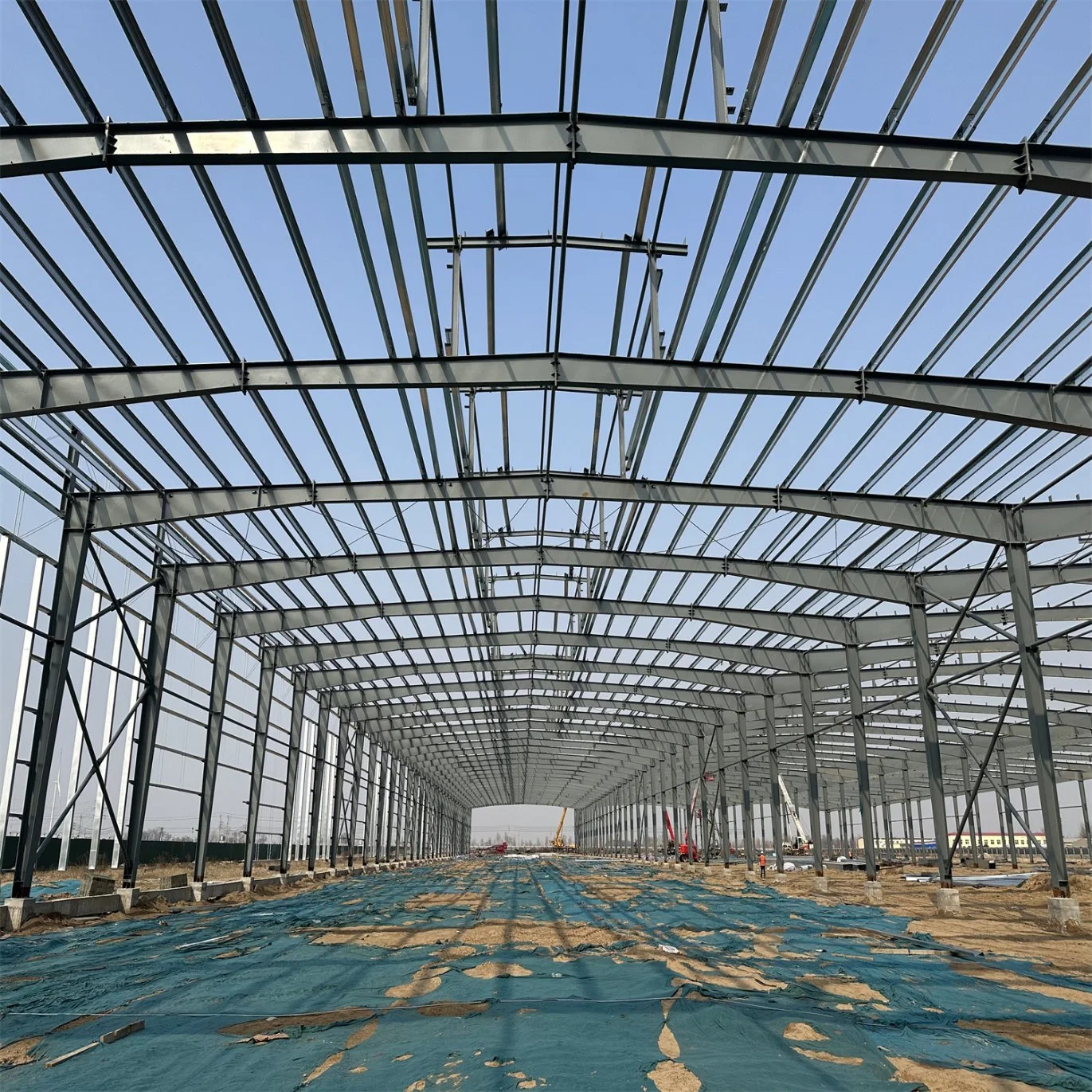 Q235 Q355 H Section Galvanized Metal Construction Prefab Warehouse Workshop Steel Structure