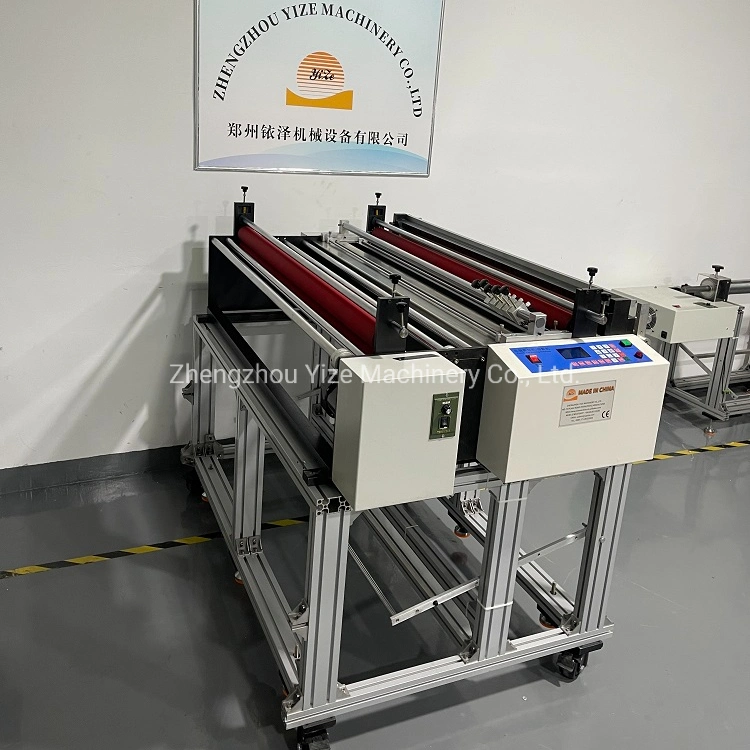 Stand Type Electric Numerical Control Pet Film Round Knife Slitting Cutter Machine Paper Felt Cross PVC Roll to Sheet Cutting Machine