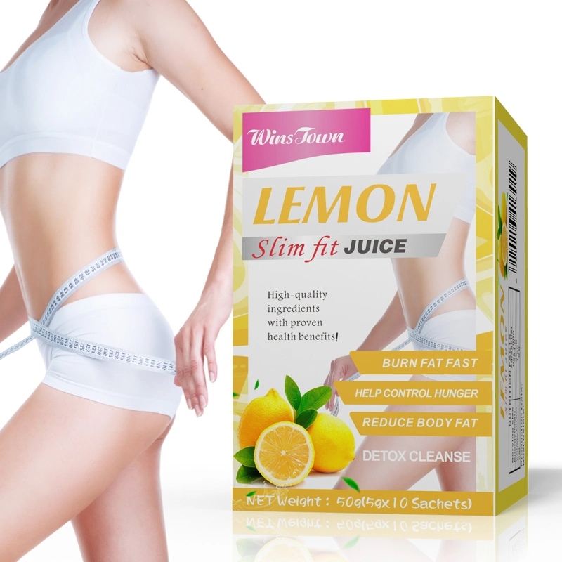 Wholesale/Supplier Private Label Health Dietary Supplement Instant Drink Powder Lemon Flavor Slim Fit Juice for Weight Loss
