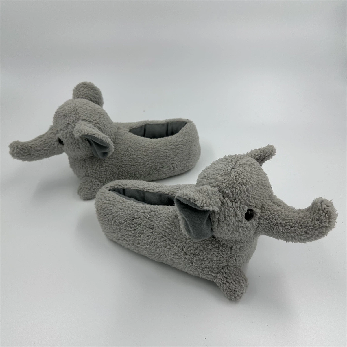 Cute Elephant de nariz larga Invierno Plush Interior sin cordones Cartoon zapatos