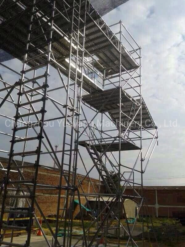 All Round Galvanized Steel Ringlock Scaffolding Tower System Comply with Layher Standard