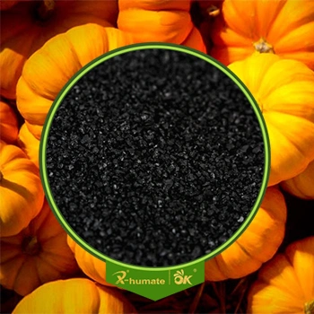 Fertilizante orgánico de cristal brillante negro 85%Min Soluble en agua con el potasio Humate del Leonardite