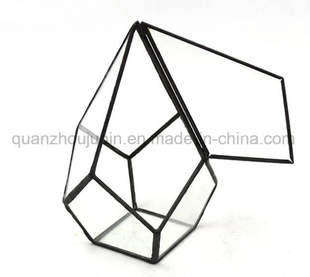 OEM Glass Geometric Tabletop Greenhouse Planter Flower Vase