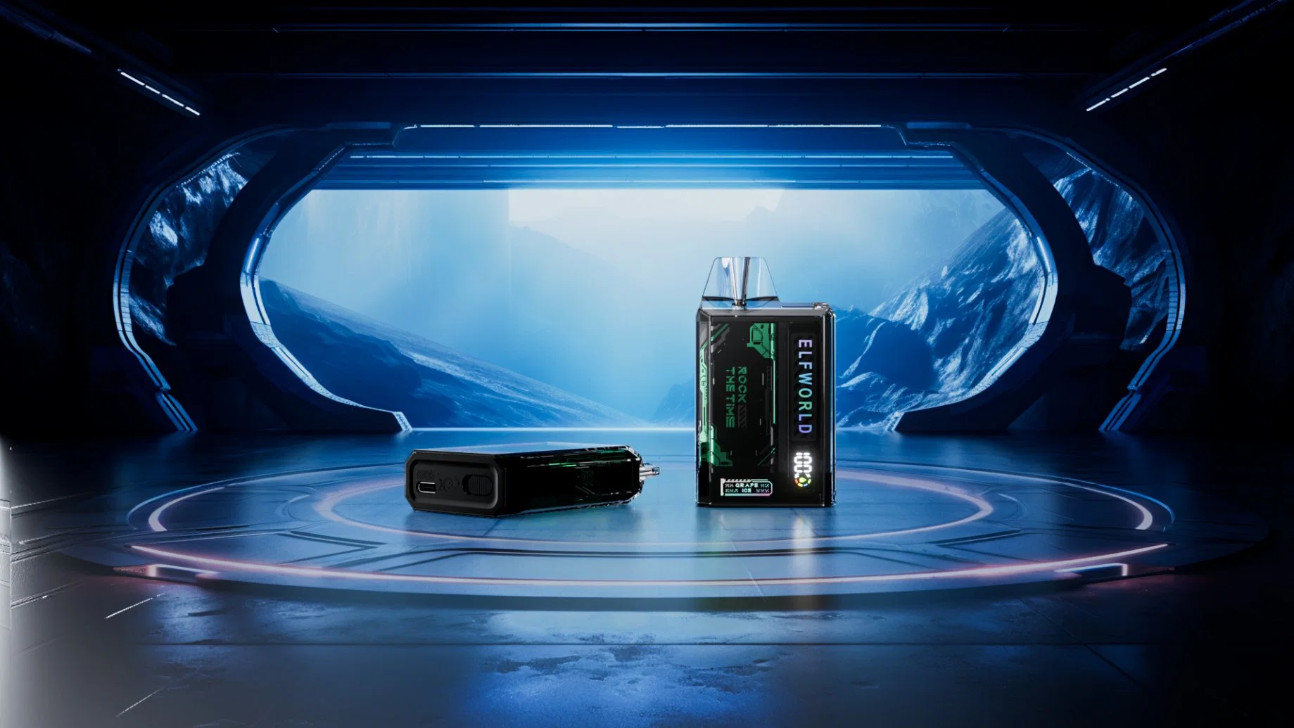 Vente en gros Original Factory Elfworld Trans PRO 9000 transparent Crystal Vape 7000 8000 10000 Elf Puffs Bar à étrier jetable en gros Carte VAP Te5000 BC5000 Mary