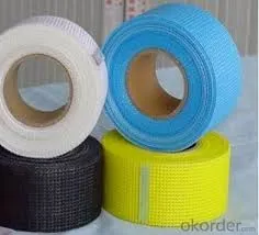 Rouleaux de fibre de verre de 5 cm * 30 m avec résistance, ruban en filet de fibre de verre autoadhésif.