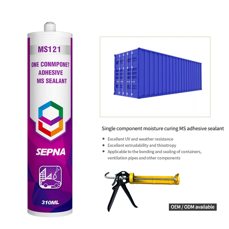 One-Component Silane Terminated Polymer Assembly Adhesive Which Cures by Chemical Reaction of Both Components