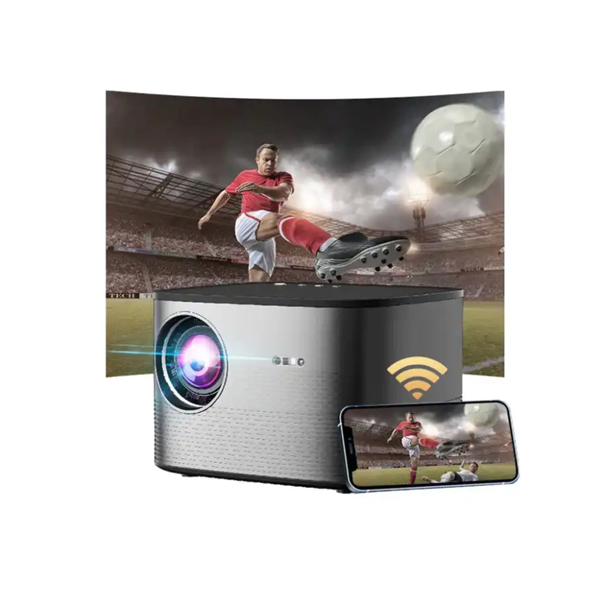 Full HD Video Projector WiFi with Android Ultra High Brightness 7800 Lumens for Home Theater