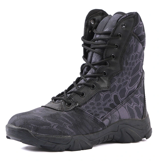 New Type Outdoor Combat Python Pattern Men's Hiking Desert Boots