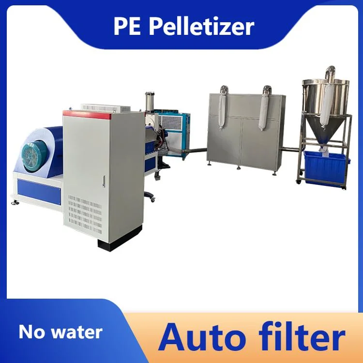 Pbat PLA Material Edge Film Recycling Pelleting Machine Po HDPE Plastic Granulator