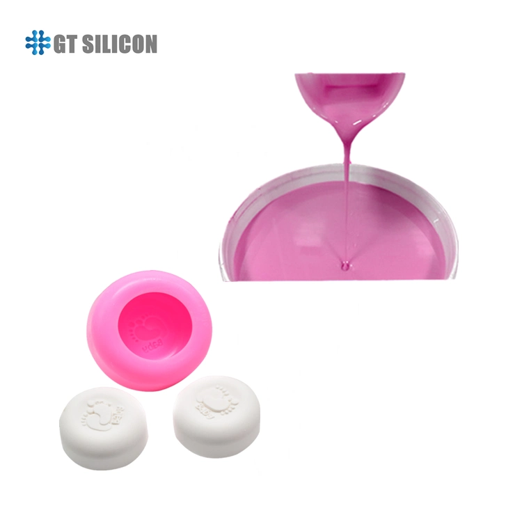 White Color RTV2 Liquid Silicone Rubber Mold Making Silicone Soap/Candle Mold Making