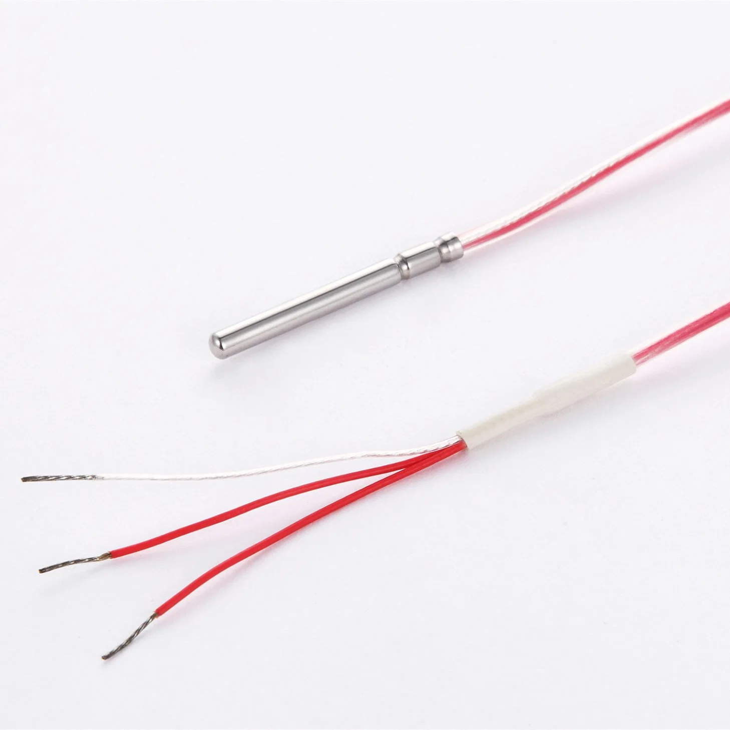 PT100 PT1000 Rtd Platinum Resistance Sensor 2 Wires Thermocouple &Phi; 3*20mm Probe with PTFE Shield Cable Temperature Sensor