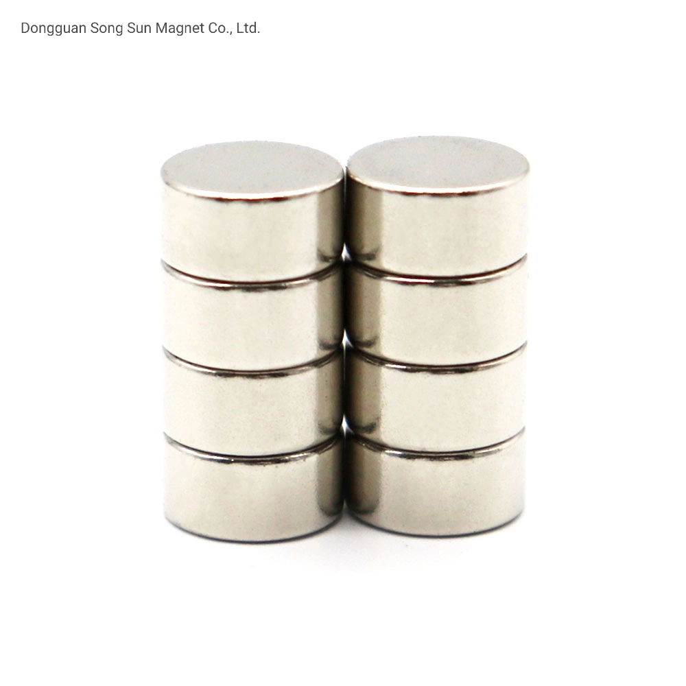 ISO/Ts 16949 Certificated Rare Earth Permanent Coated Mini Cylinder Neodymium Micro Magnet