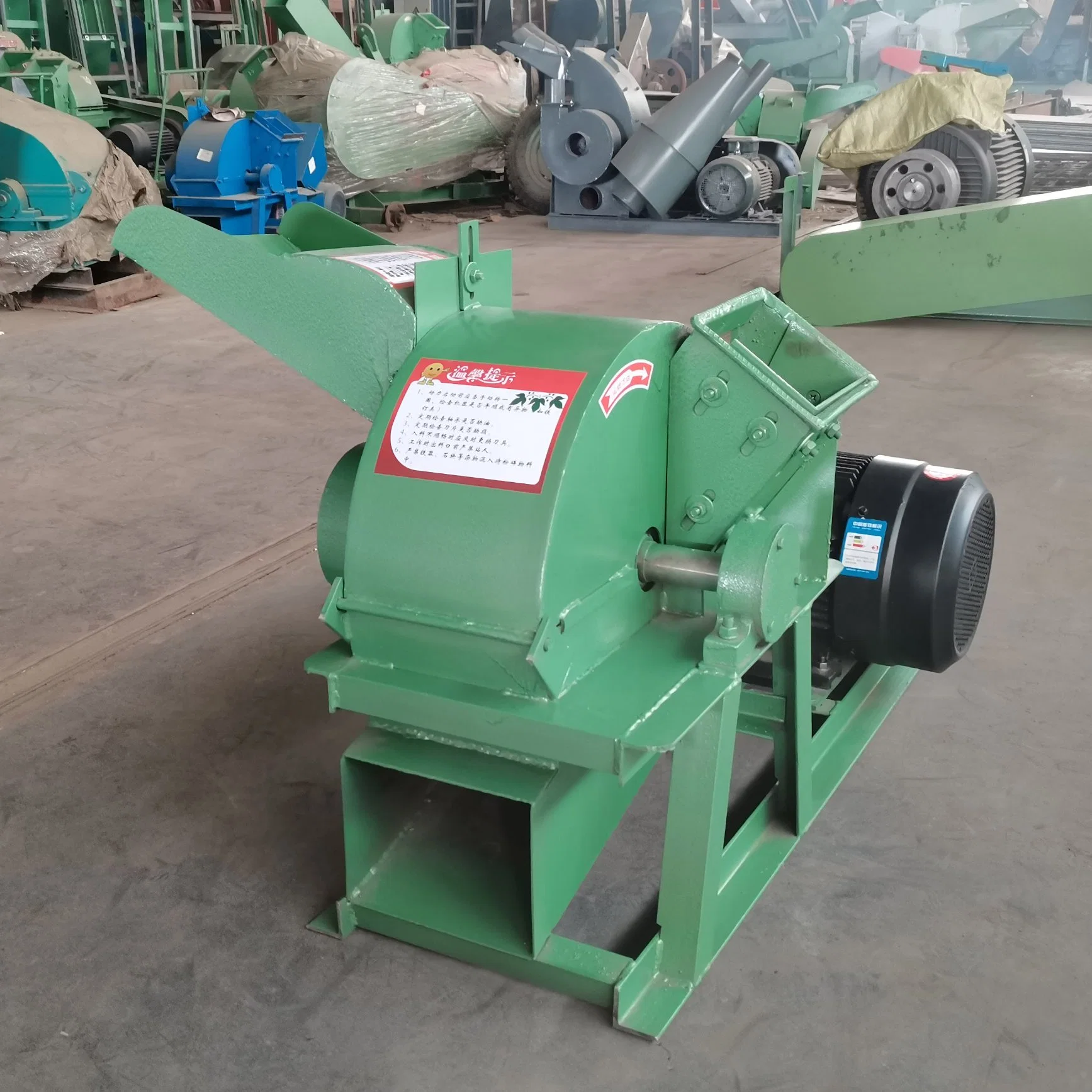 1t Capacity Wood Straw Hammer Mill Machine Wood Chips Sawdust Making Crusher Equipment