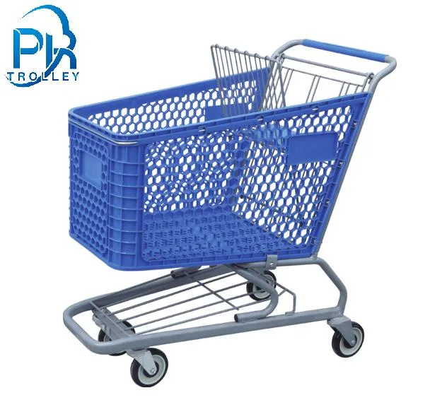 Us Style Shopping Grocery Hand Carts Supermarket Hand Push Cart