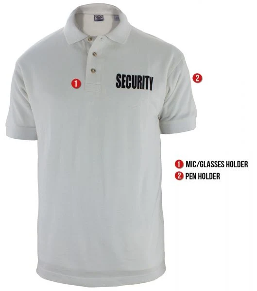 Polo de travail à manches courtes Security Workwear Uniform Sefety Service Guarde Avec logo Scurity