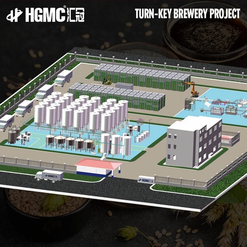 Pilot Beer Brewing Equipment Turnkey Project for a Big Commercial Craft Microbrewery of 5000 Bbl Capacity