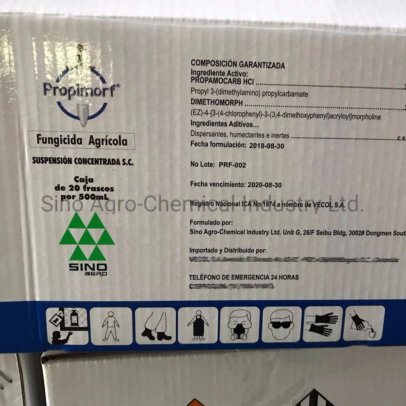 Dimethomorph + Propamocarb Fungicide Pesticide (250g/l + 250g/l SC, 300g/l + 300g/l SC)