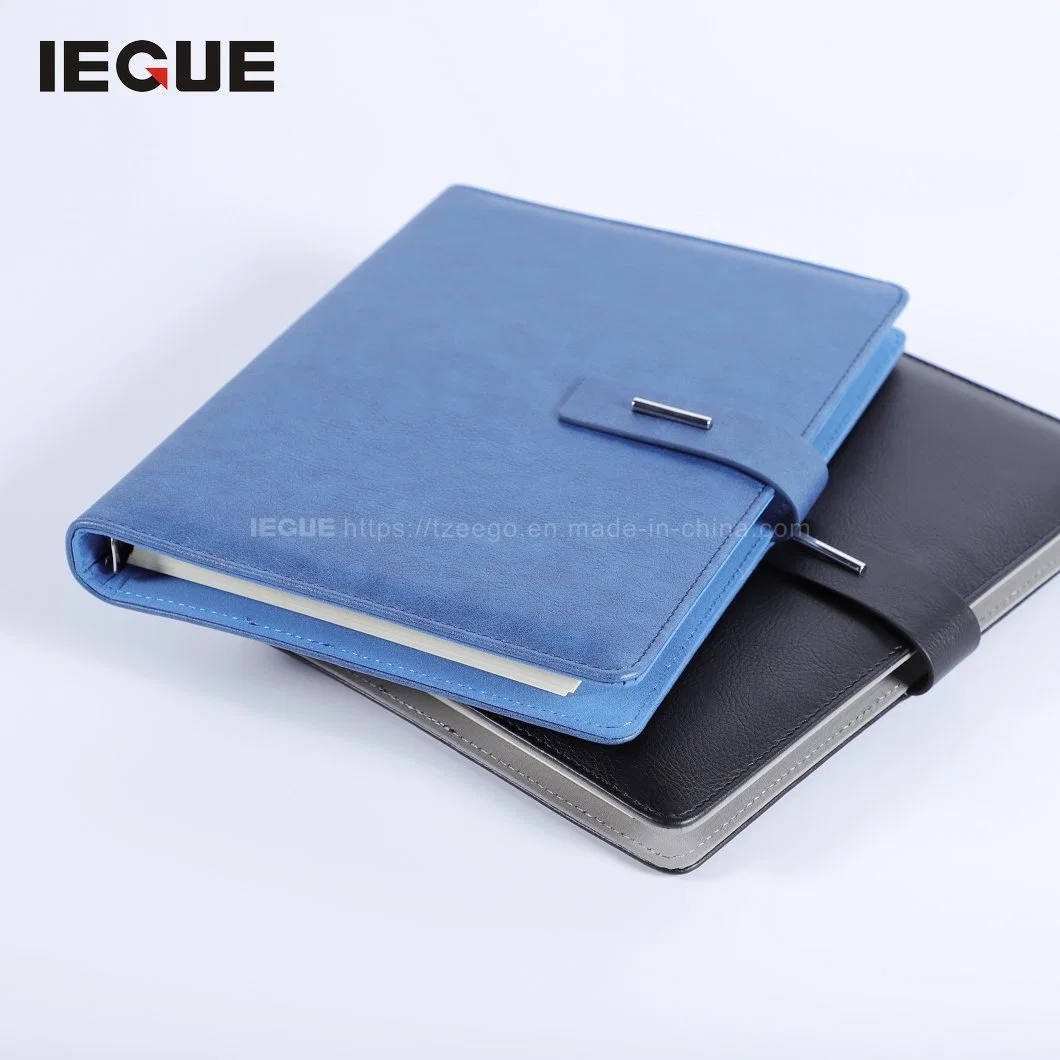 Best Seller Artificial Leather PU Notebook with Loose Leaf Binder Refillable 6 Ring Binder Cover for Office Students