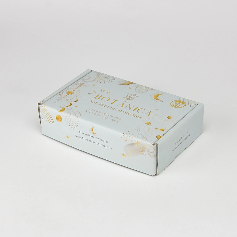 Custom Recyclable Corrugated Paper Box Packaging for Gift Cosmetic Skincare