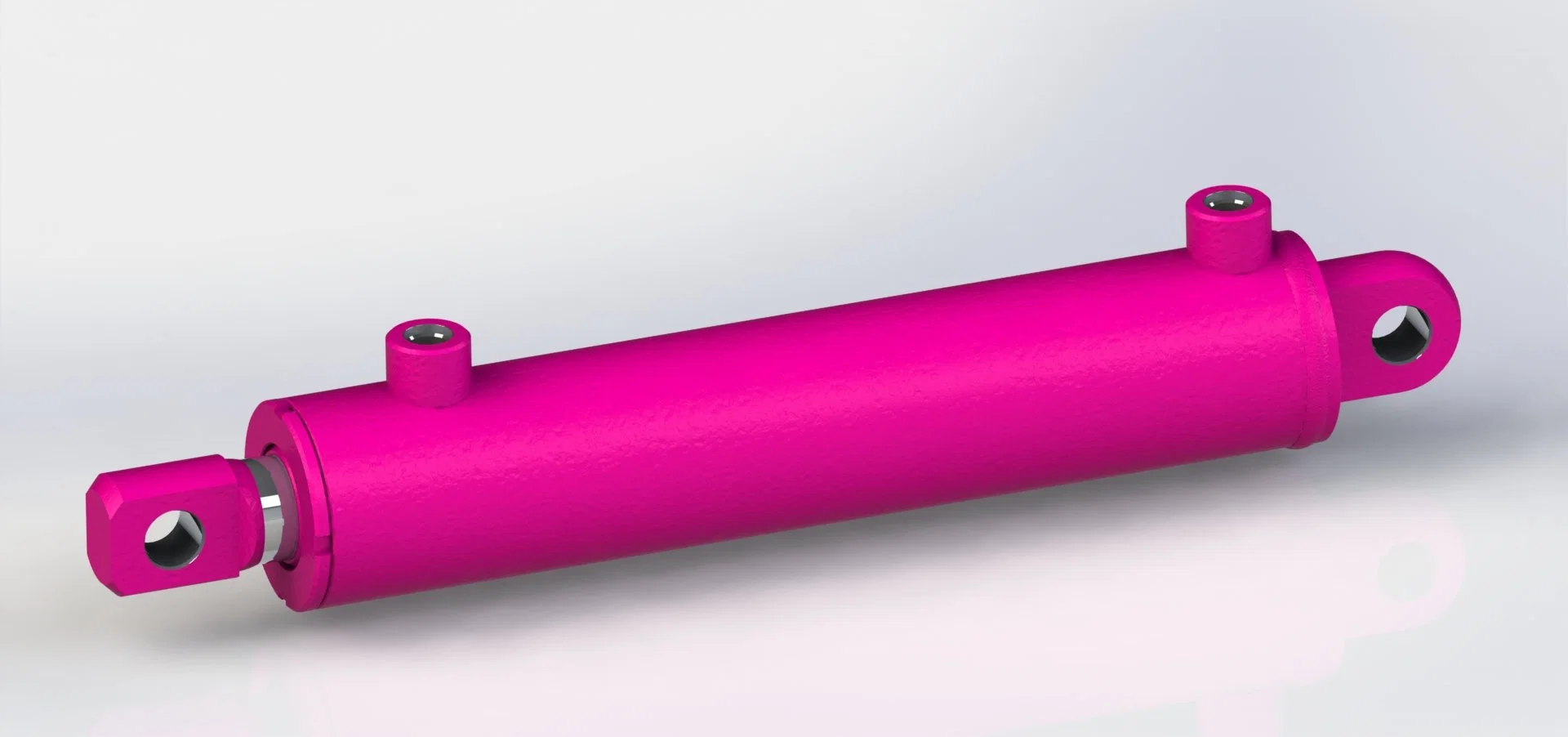 Custom Front Section Rectangular Flange Pull Rod Type Light Mechanical Hydraulic Cylinder