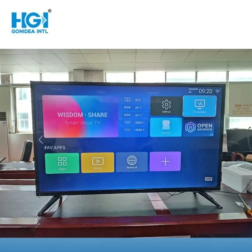 Écran plat LCD couleur noire Android Smart TV Home Utilisez le téléviseur HGT-42
