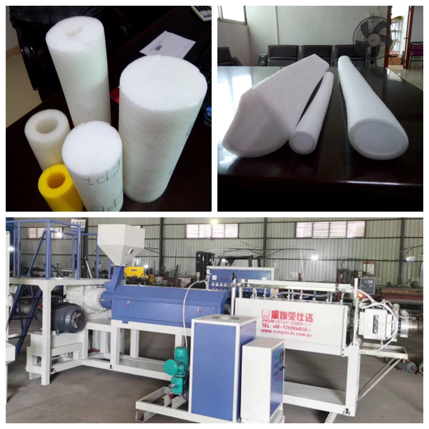 Rsd-120 Plastic EPE Tube Extruder PE Foam Pipe Extruding Machine