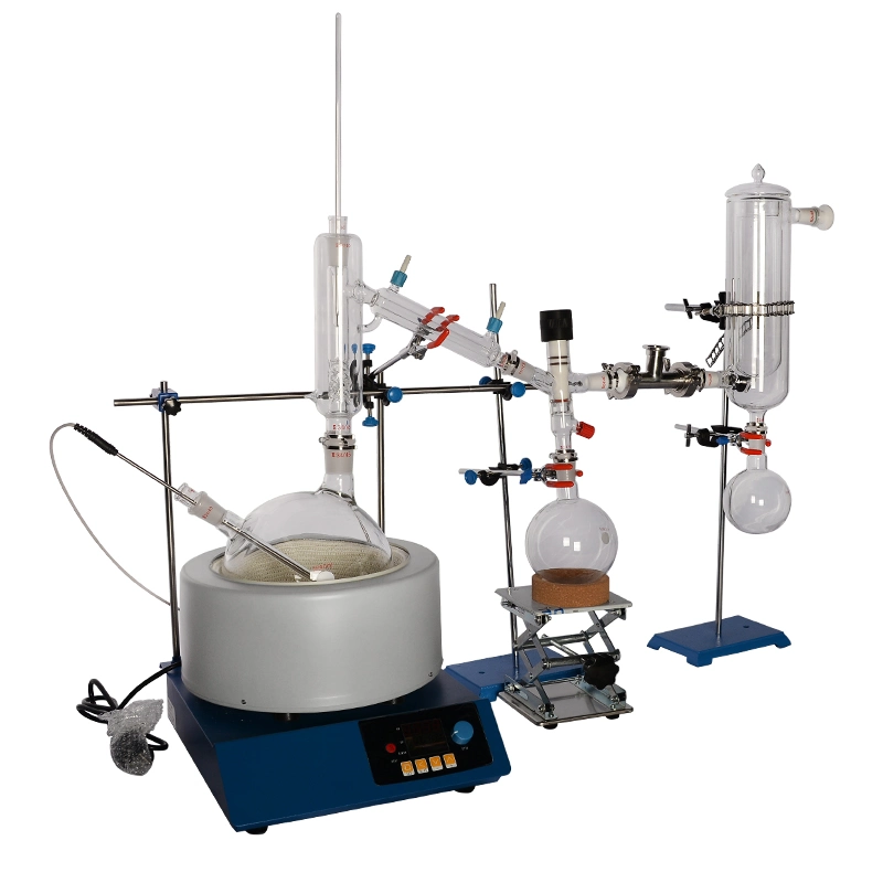 5 Liter Short Path Molecular Vacuum Distillation Kit 2000ml Equipment