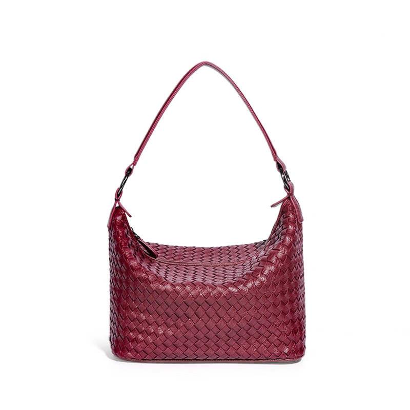 Sac à main tissé en polyuréthane tendance Sac à bandoulière longue pour femme Sac à bandoulière pour Femme