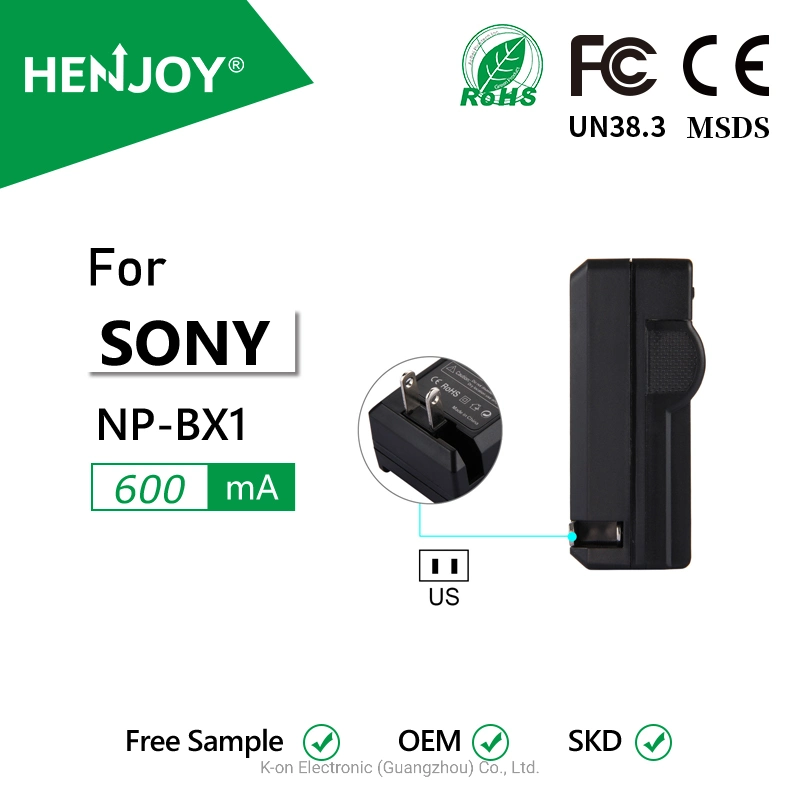 Henjoy&reg; Np-Bx1 Charger for Sony, DSC-Hx80, Hx90V, Hx95, Hx99, Hx350, Rx1, Rx100 (II/III/IV/V/VA/VI/VII) , Fdr-X3000, Hdr-As50, As300, Zv-1 etc.