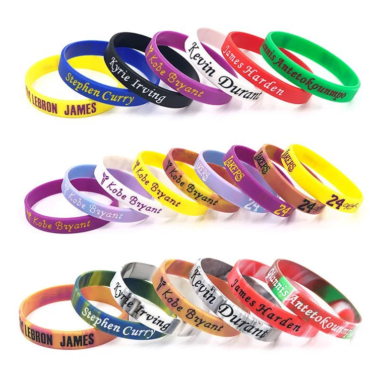 2023 Customized Wide Silicone Bracelet for Swimming Competition