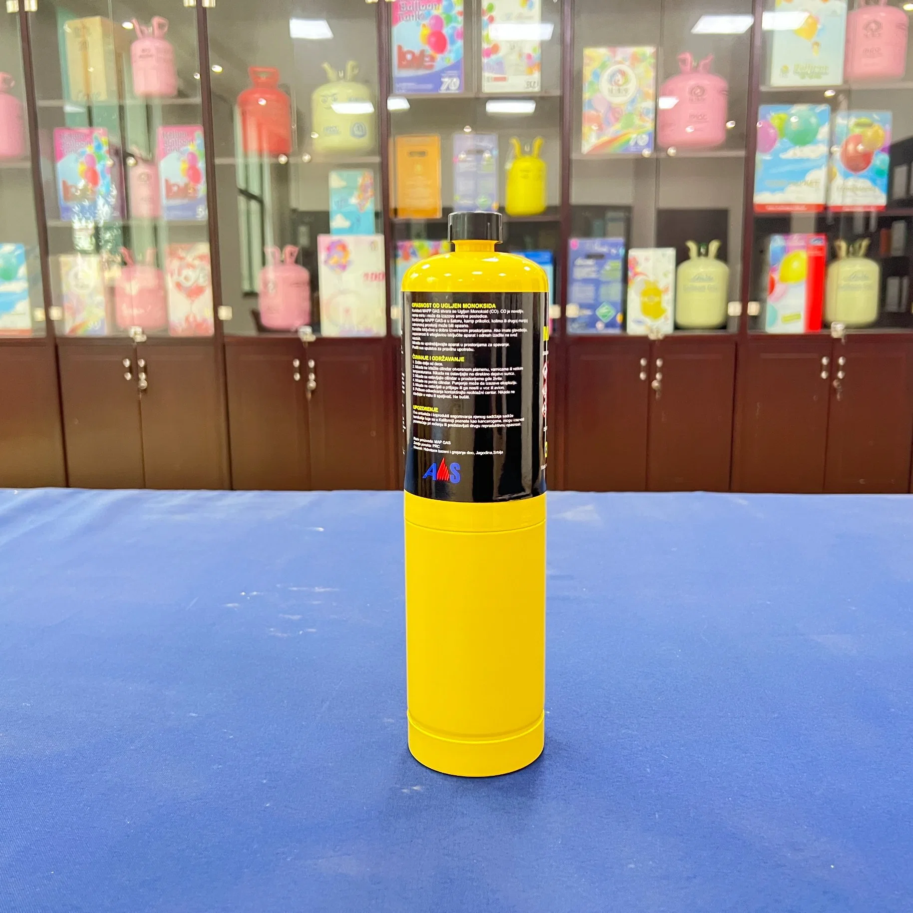 99.99% Pure Mapp PRO Mapp Gas Torch Welding 1L Portable Cylinder for Yellow From Ansheng Company