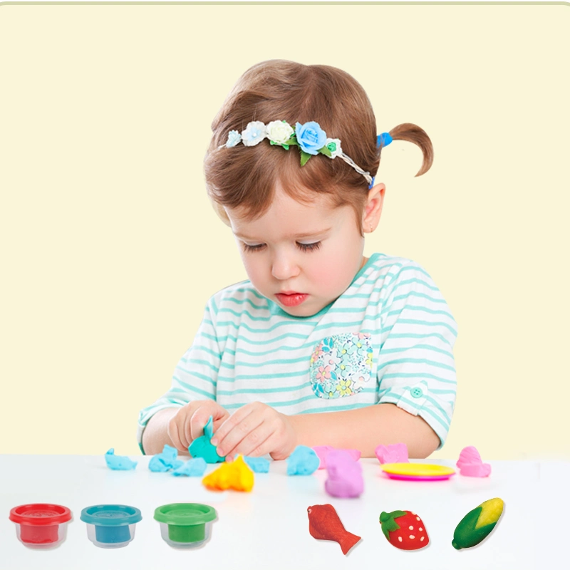 Kids Intelligent DIY Air Dry Plasticine Soft Clay Toy Set Children Early Childhood Educational Modeling Play Dough with Tools