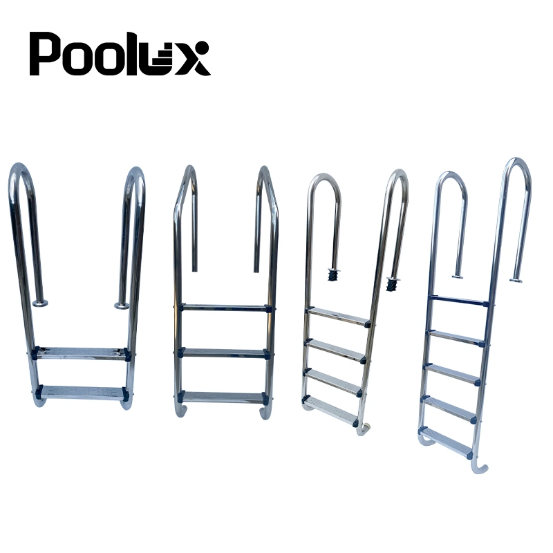 2 Steps Anti-Slip Safe and Solid 304 Stainless Steel Swimming Pool Ladders