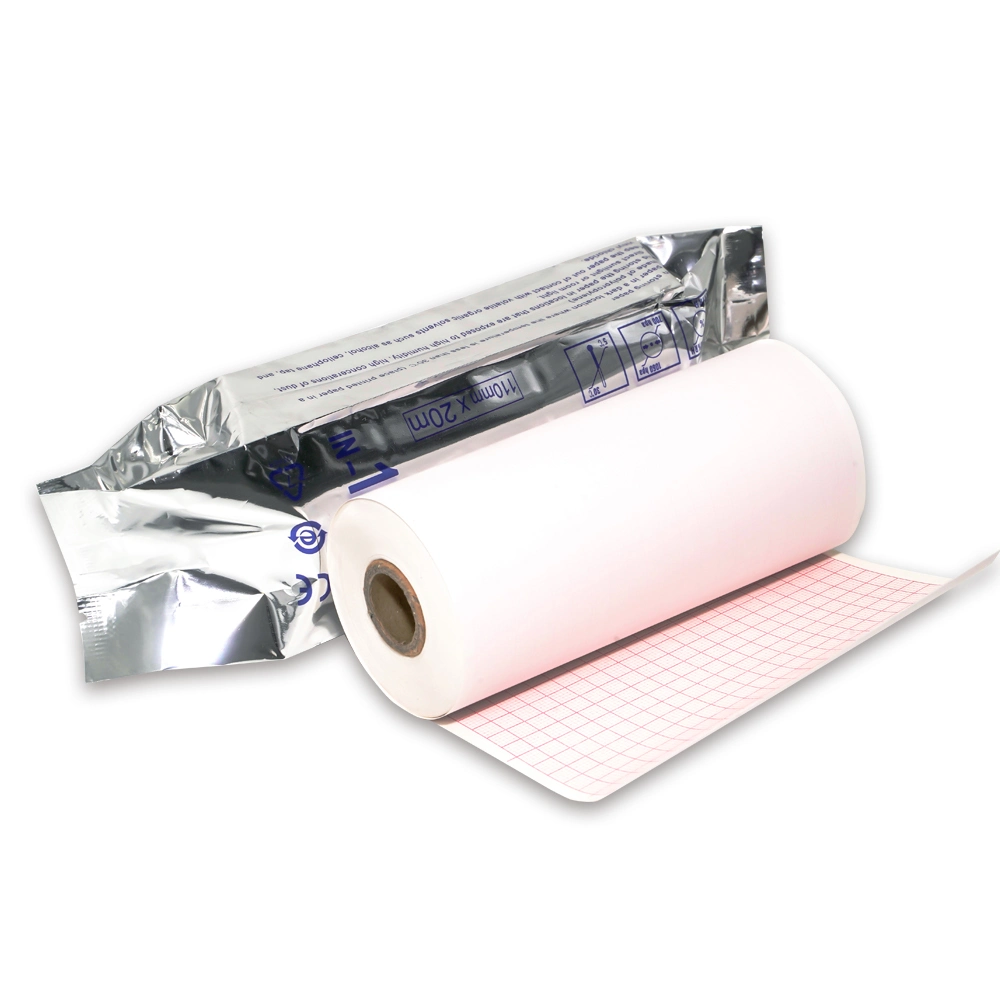 El papel de ECG de médicos de 80mm*20m caja registradora los rollos de papel 80mmx70mm/50mm Rollo de papel térmico