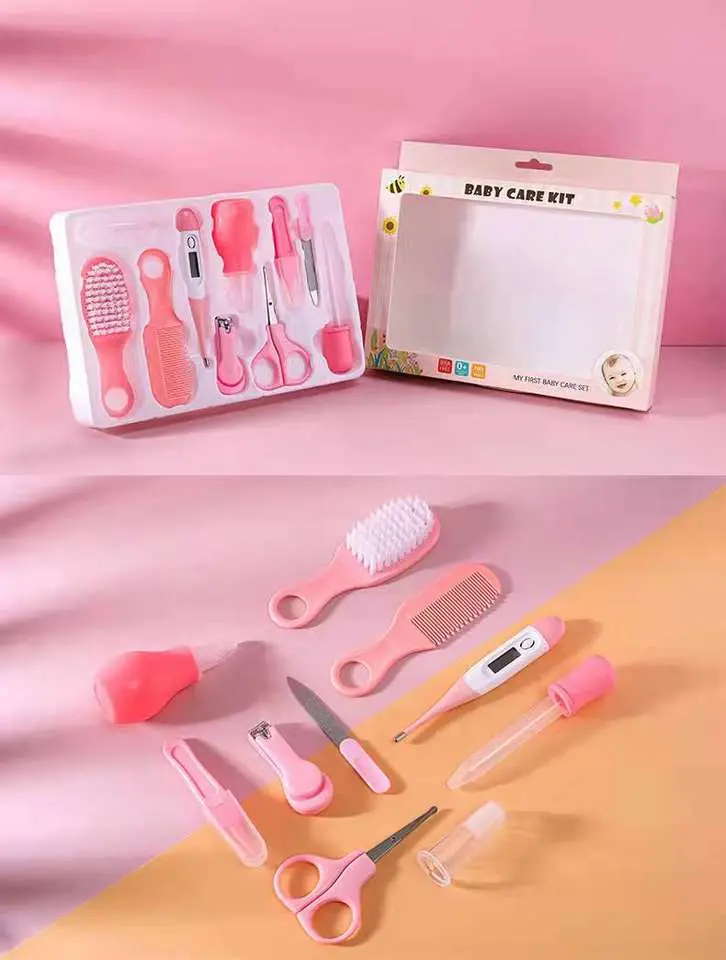 Wholesale portable Newborn Safety Care Set bébé ongles Trimmer Santé Kit de soin pour bébé, coffret cadeau, 10 PIÈCES