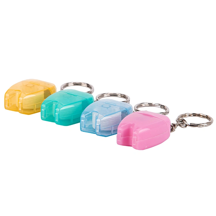 Teeth Shape Dental Floss Key Ring