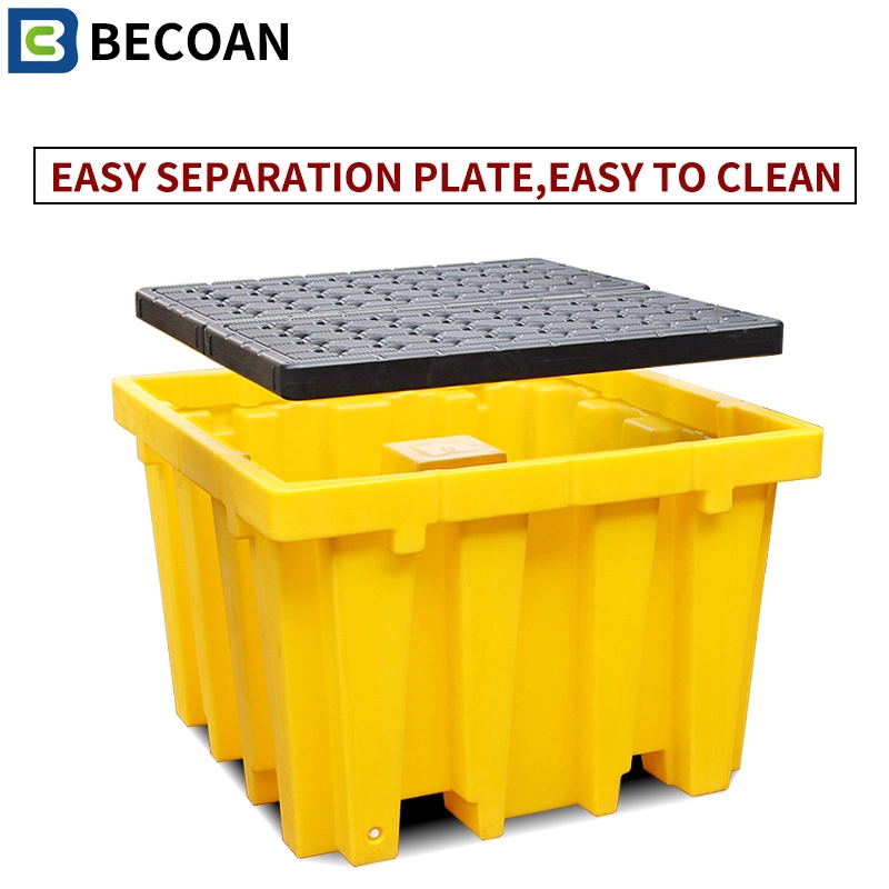 Wholesale/Supplier Chemical Storage Nestable Packing IBC Spill Tray Oil Leak Pallet Plastic Pallet Spill Pallet