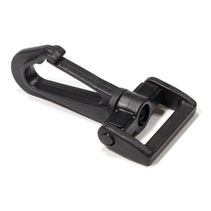 Wholesale/Supplier Black Swivel Plastic Snap Hook Clip Buckle for Hiking Travel/Backpack/Lanyard Buckle