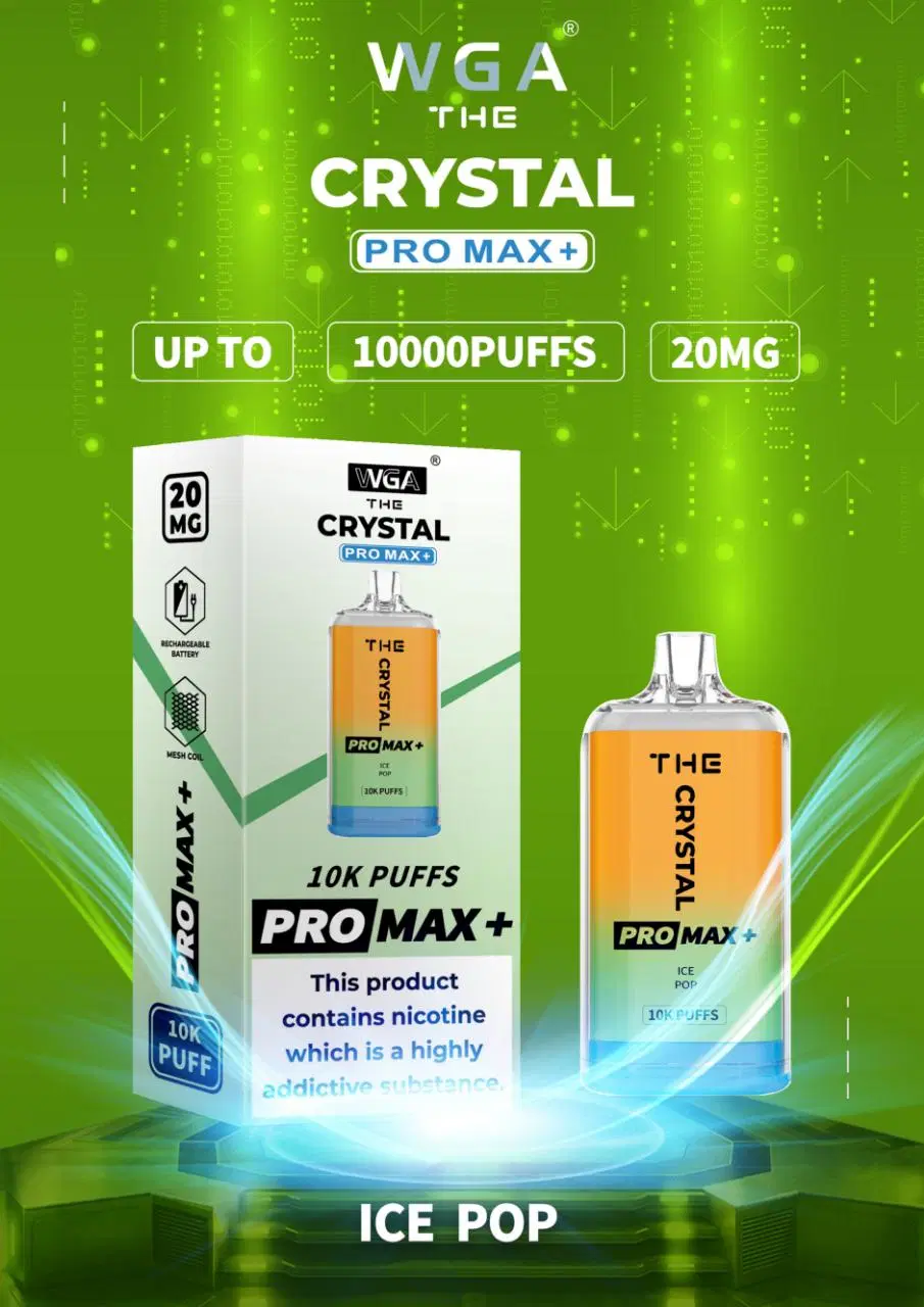 New Arrival Vape The Crystal PRO Max 10000 Puff Wholesale/Supplier I Vape 850mAh Disposable/Chargeable Vape Portable E Cigarette Amazing Crystal Vape