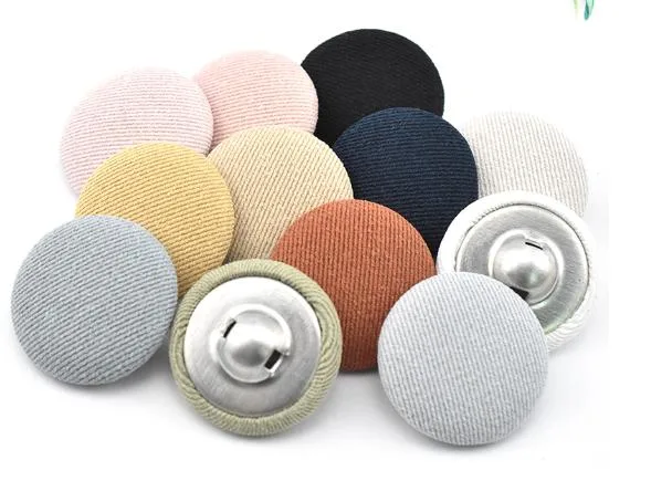 Metal Fabric Aluminum Cover Button