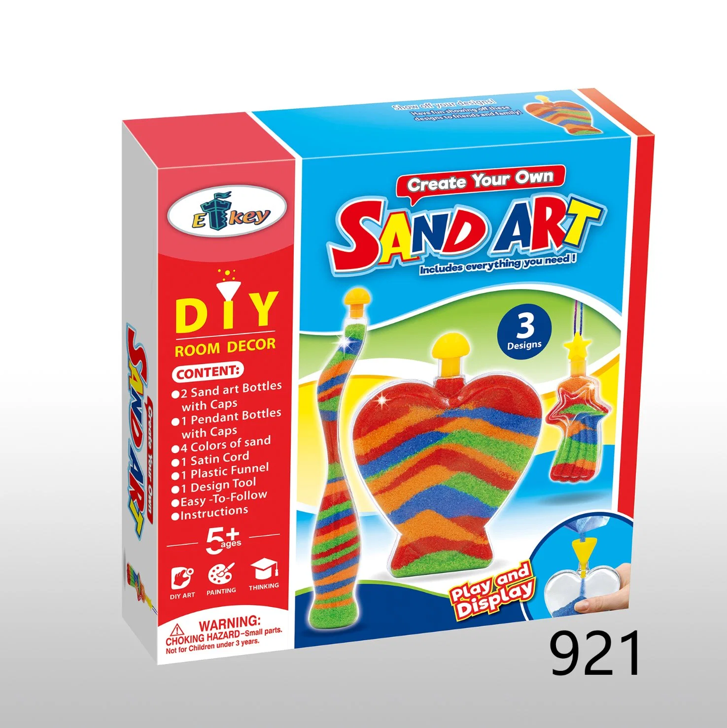 Create Your Own DIY Colorful Sand Art Toy with Accessories Sand for Kids Arts & Crafts