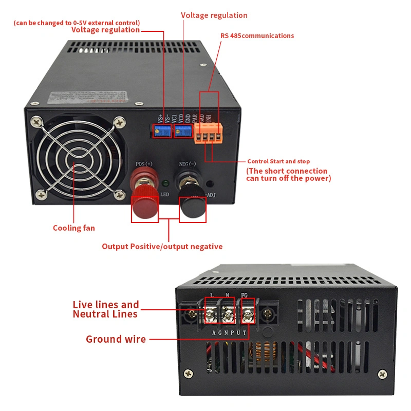 RS 485 Communication Switching Power Supply 1000W DC Transformer S-1000-24V 41A Parallel Current Sharing Power Supply