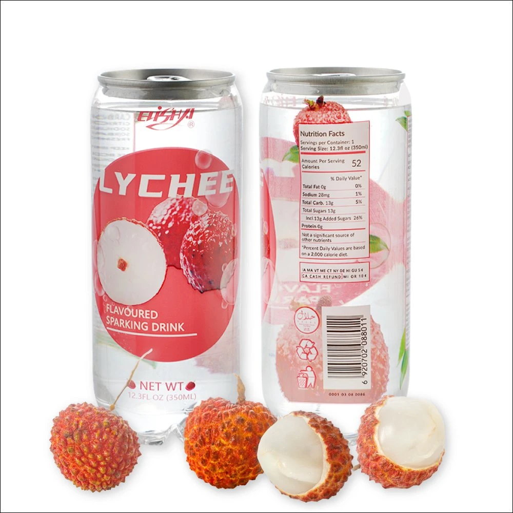 350ml Hot Sale Fruit Flavor Can Canned Sparkling Drink