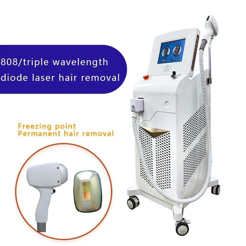 755 1064 808 Diode Laser Hair Removal Machine Painless Beauty Salon Equipment