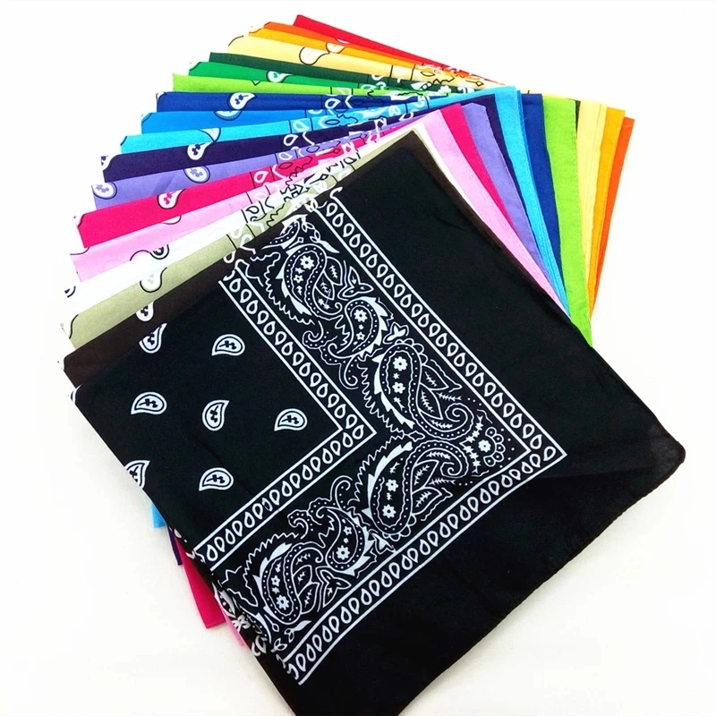 Custom Design Handkerchief 55*55cm Hankies Gift Fashion Printed Handkerchief Geometric Print Casual Square Handkerchief Pocket Towel