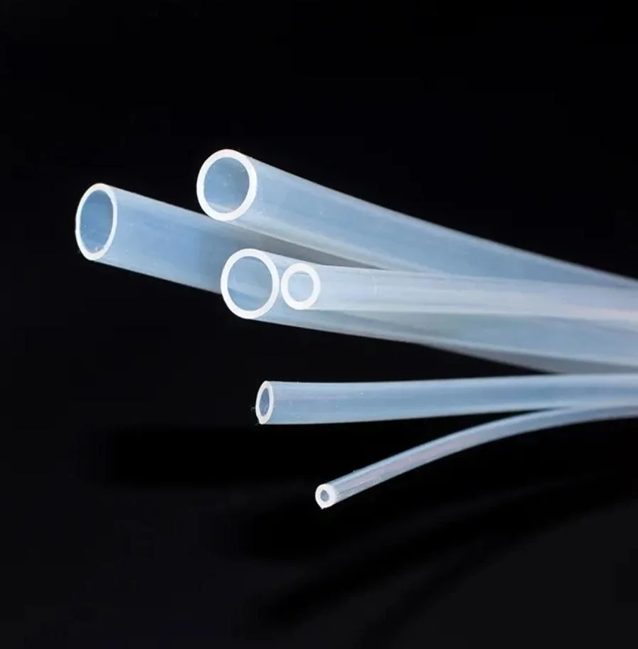 Tube en plastique PFA PTFE transparent résistant à l'usure personnalisé.