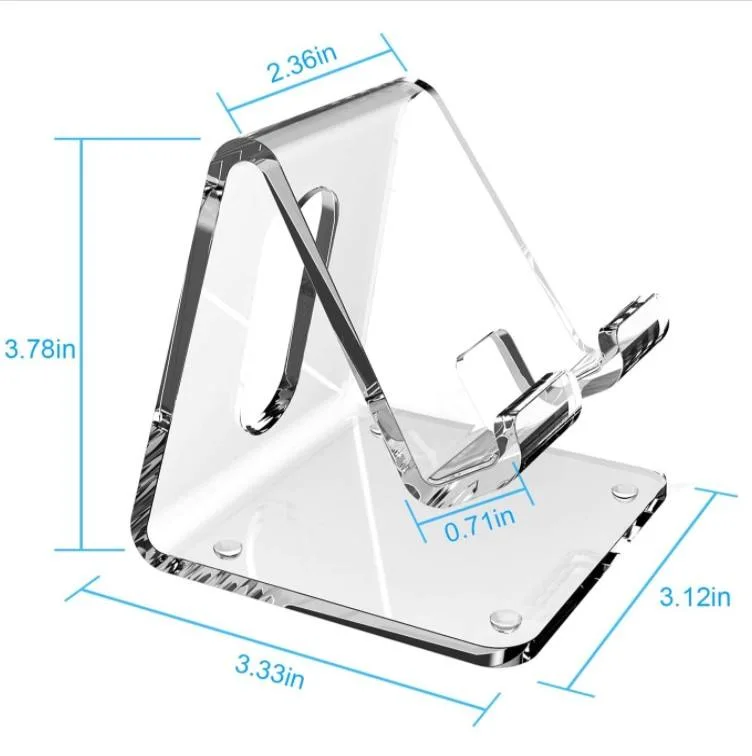 Soporte de teléfono celular de pantalla acrílica personalizada de fábrica Soporte de teléfono celular Para tienda