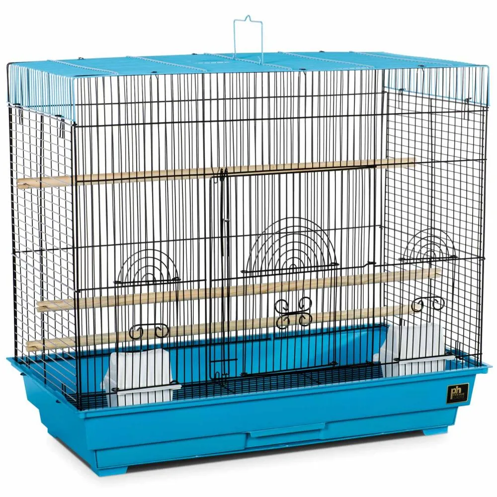 Detachable Electroplating Stainless Steel Large Bird Cages with Stand for Parrots