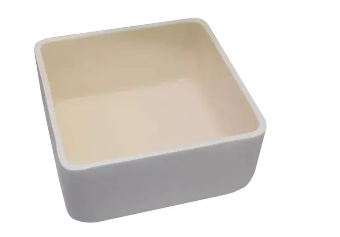 Industrial Ceramic Rectangular Alumina Crucible for Glass Melting