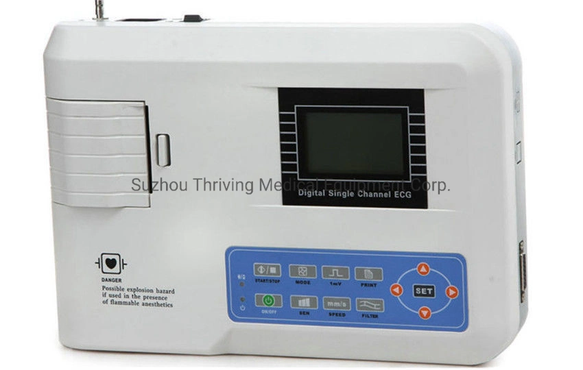 Électrocardiographe numérique portable ECG ECG Canal unique EKG l'équipement médical de la machine